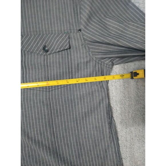 Drill Y2K Grunge Men's Buttoned Collared Shirt Size XL Gray - Picture 8 of 9